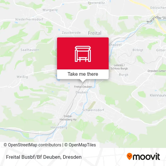 Freital Busbf/Bf Deuben map
