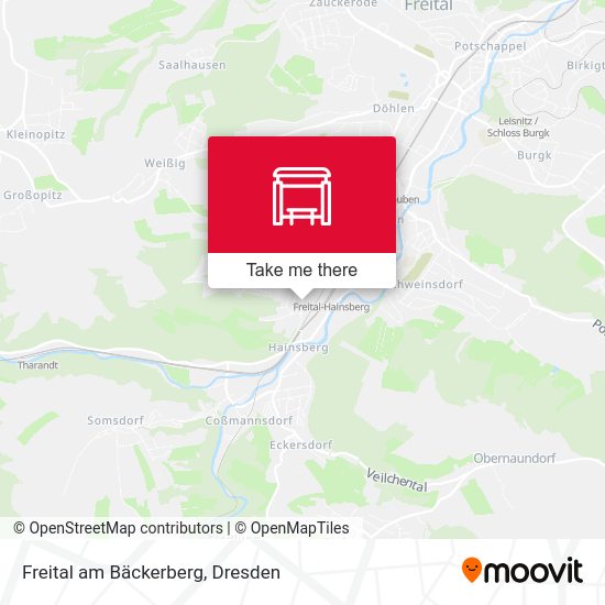Карта Freital am Bäckerberg