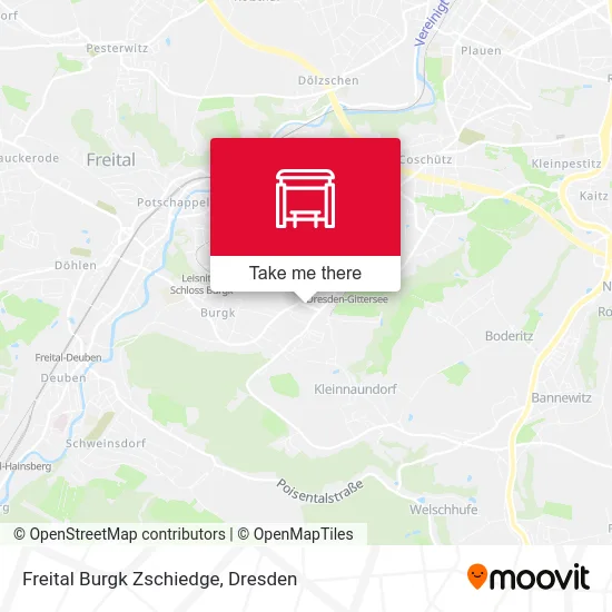 Карта Freital Burgk Zschiedge