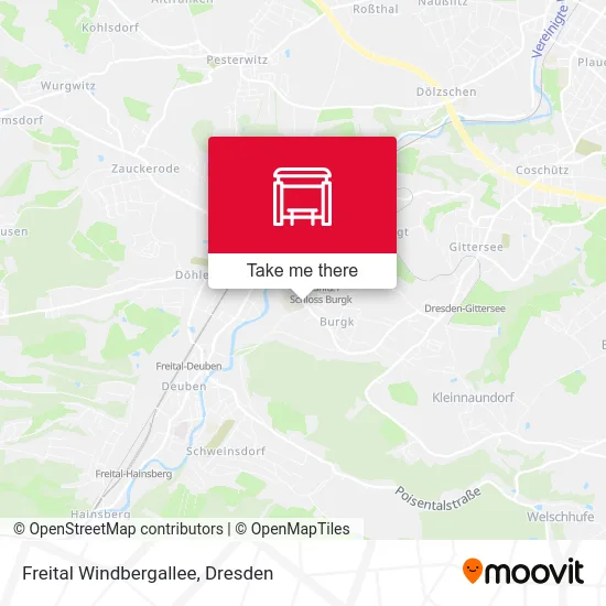 Карта Freital Windbergallee