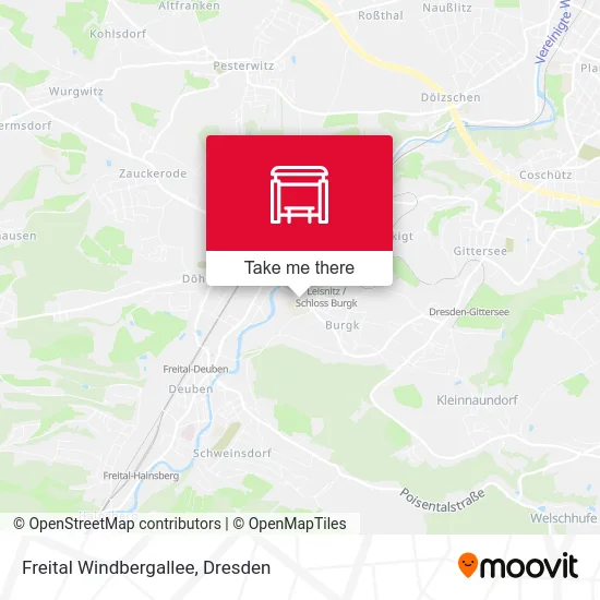 Карта Freital Windbergallee