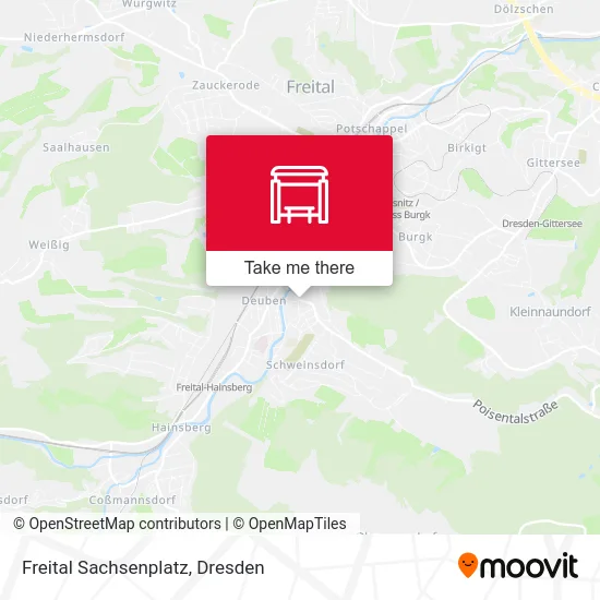 Карта Freital Sachsenplatz
