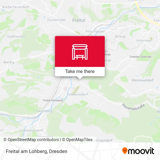 Карта Freital am Lohberg