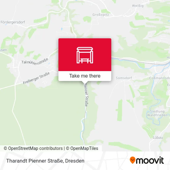 Карта Tharandt Pienner Straße