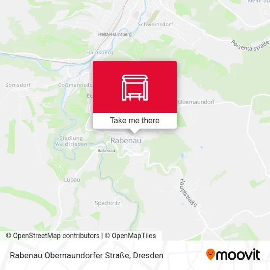 Rabenau Obernaundorfer Straße map
