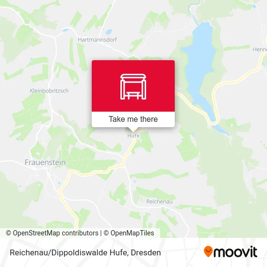 Карта Reichenau/Dippoldiswalde Hufe