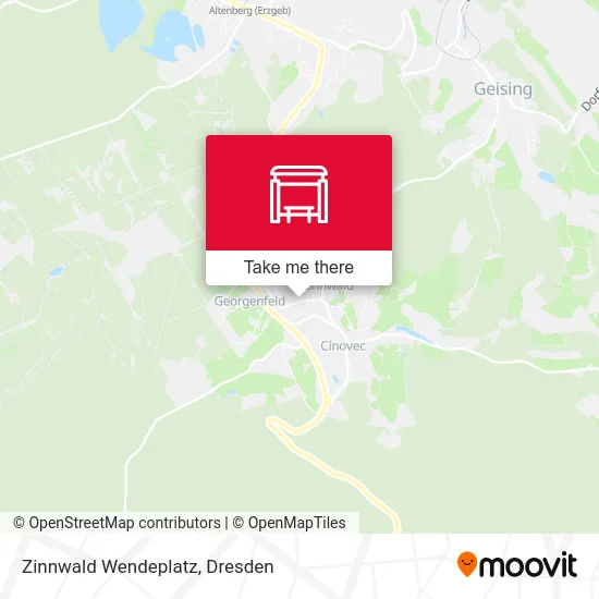 Карта Zinnwald Wendeplatz