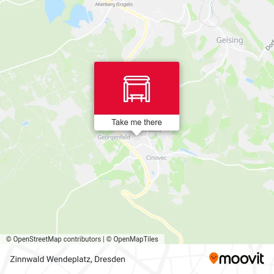 Карта Zinnwald Wendeplatz