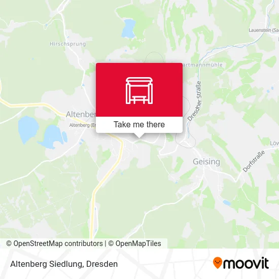 Карта Altenberg Siedlung