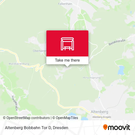 Карта Altenberg Bobbahn Tor D