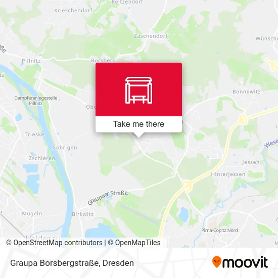 Карта Graupa Borsbergstraße