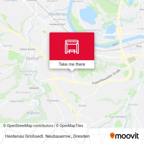 Карта Heidenau Großsedl. Neubauernw.