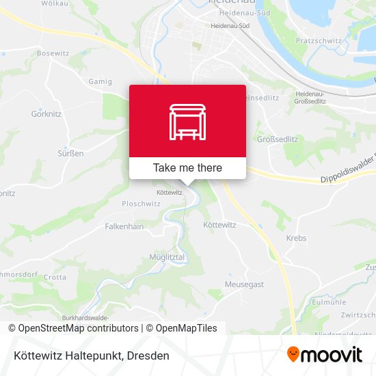 Карта Köttewitz Haltepunkt