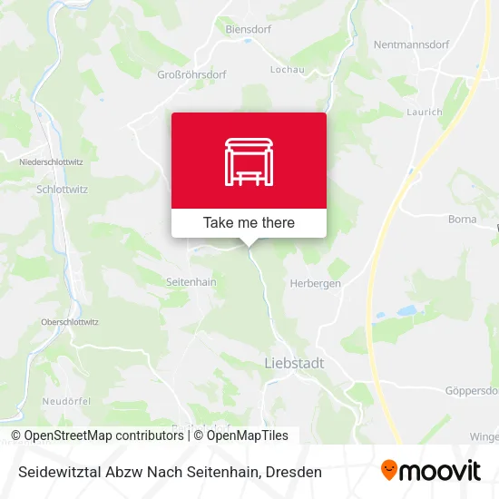 Карта Seidewitztal Abzw Nach Seitenhain