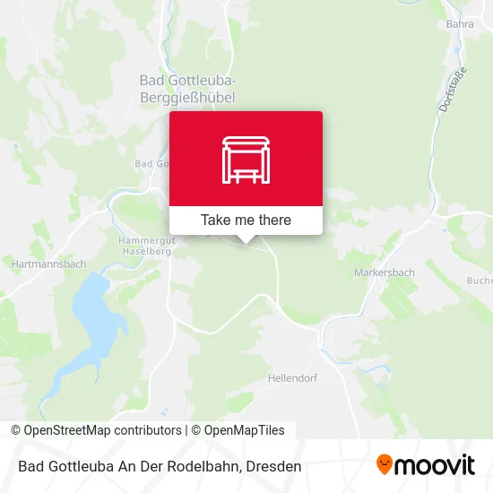 Карта Bad Gottleuba An Der Rodelbahn