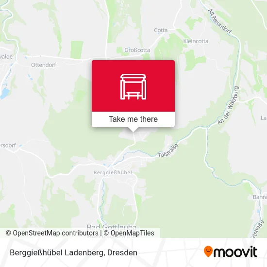 Карта Berggießhübel Ladenberg