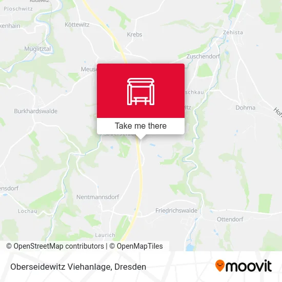 Карта Oberseidewitz Viehanlage