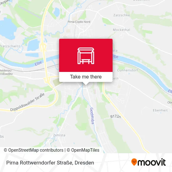 Карта Pirna Rottwerndorfer Straße
