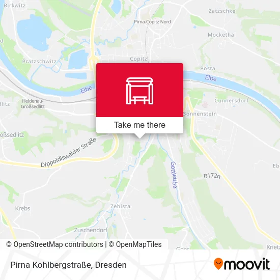 Карта Pirna Kohlbergstraße