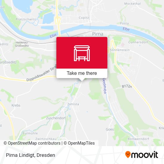 Карта Pirna Lindigt