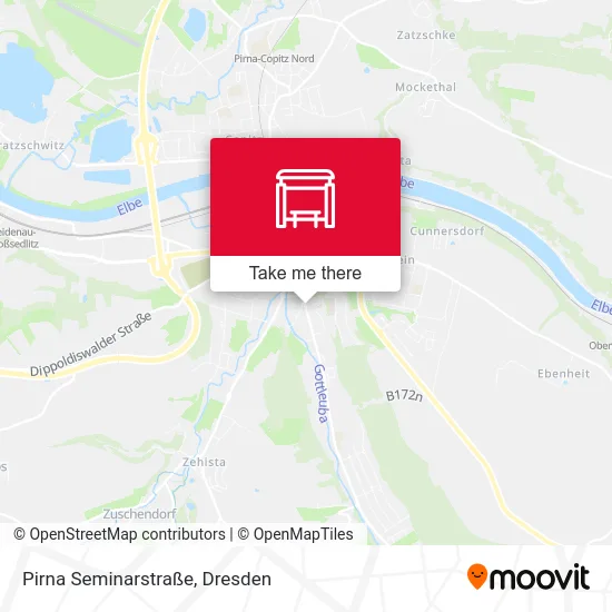 Карта Pirna Seminarstraße