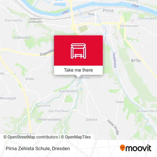Карта Pirna Zehista Schule