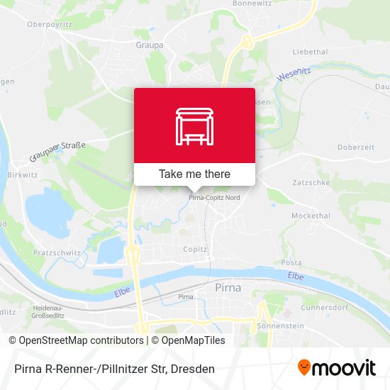 Карта Pirna R-Renner-/Pillnitzer Str