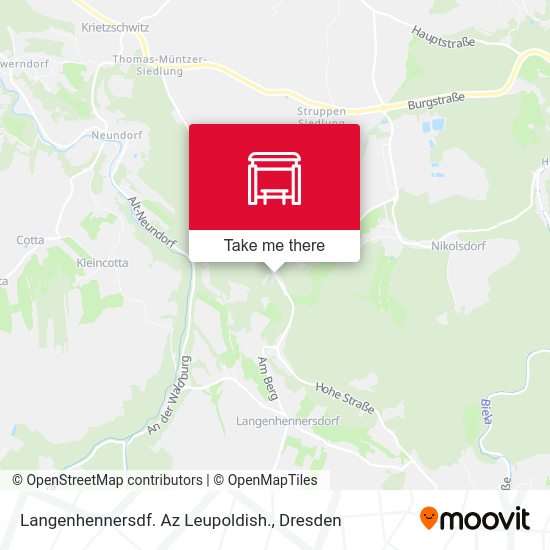 Карта Langenhennersdf. Az Leupoldish.