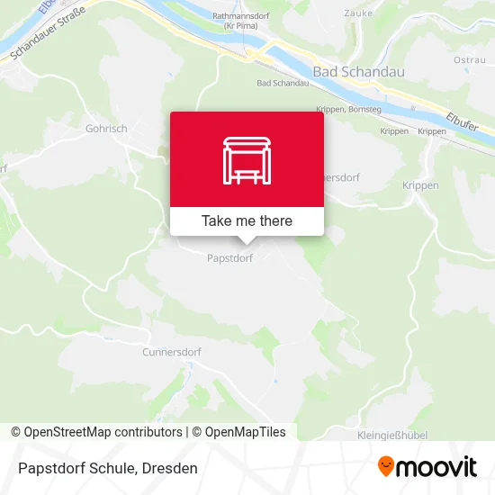 Papstdorf Schule map