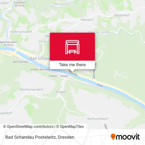 Карта Bad Schandau Postelwitz