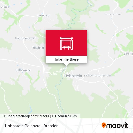 Карта Hohnstein Polenztal