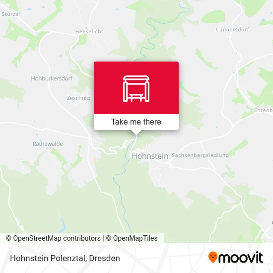 Карта Hohnstein Polenztal