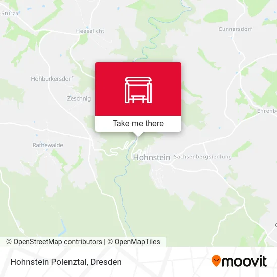 Карта Hohnstein Polenztal