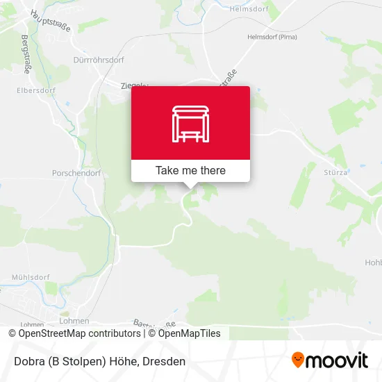 Карта Dobra (B Stolpen) Höhe