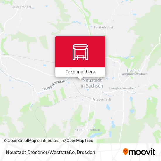 Карта Neustadt Dresdner/Weststraße