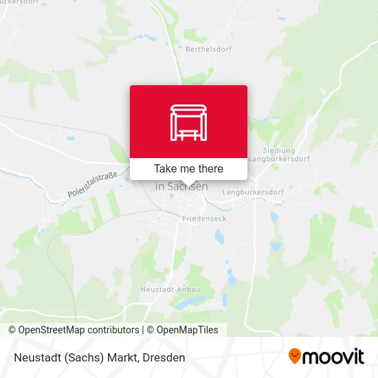 Карта Neustadt (Sachs) Markt