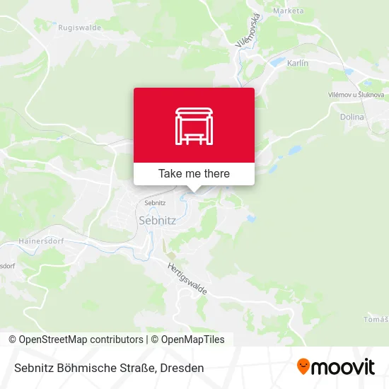 Карта Sebnitz Böhmische Straße