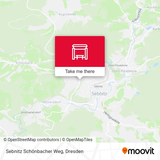 Sebnitz Schönbacher Weg map