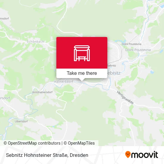 Карта Sebnitz Hohnsteiner Straße