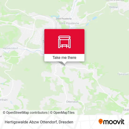 Карта Hertigswalde Abzw Ottendorf