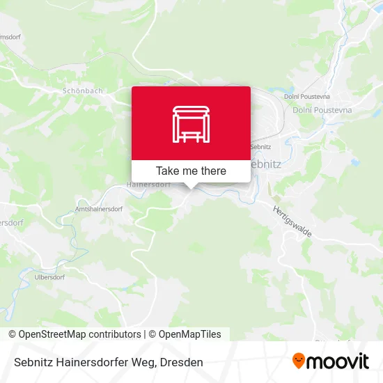 Карта Sebnitz Hainersdorfer Weg