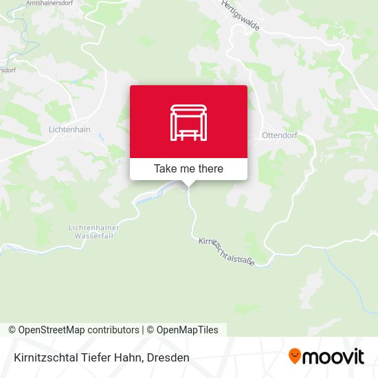 Карта Kirnitzschtal Tiefer Hahn