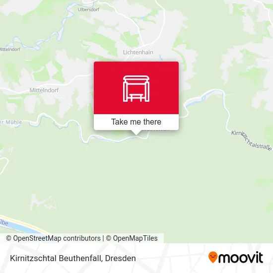 Карта Kirnitzschtal Beuthenfall