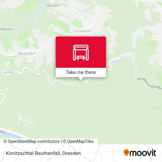 Карта Kirnitzschtal Beuthenfall