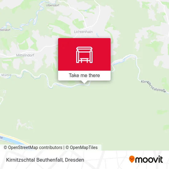 Карта Kirnitzschtal Beuthenfall