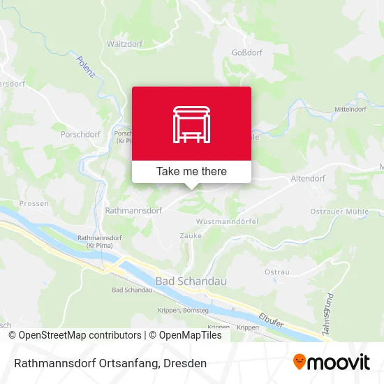 Rathmannsdorf Ortsanfang map