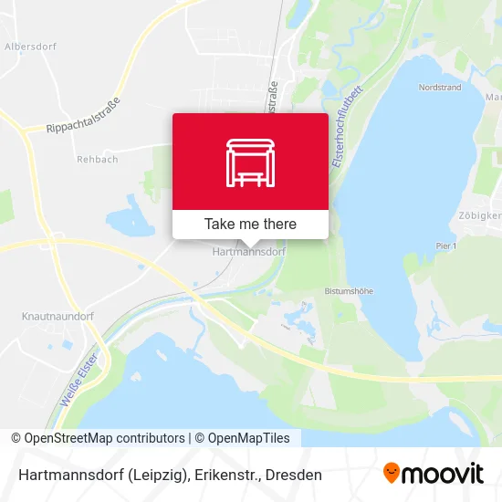 Карта Hartmannsdorf (Leipzig), Erikenstr.