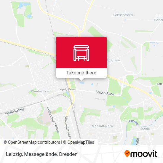 Карта Leipzig, Messegelände