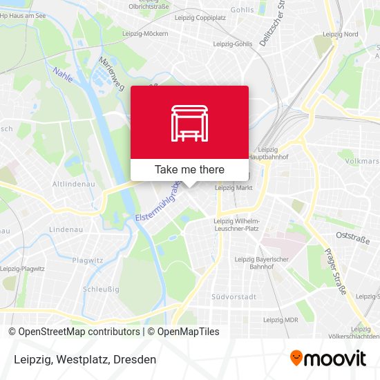 Карта Leipzig, Westplatz