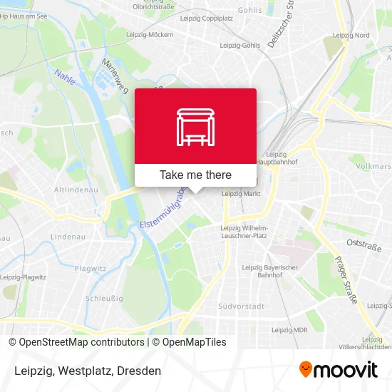 Карта Leipzig, Westplatz
